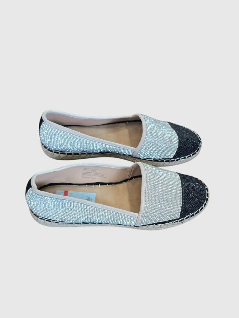 INC INternational Concepts Corvina Rhinestones Bling Espadrilles Shoes Womens 8M